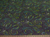 Premium Anti-Pill Paisley Lime On Gray Fleece F1529