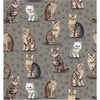 Premium Anti-Pill Purrfect Cats Fleece F408