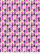 Anti-Pill American Greetings Snowflakes Purple Pink Fleece F480
