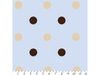 Anti-Pill Big Polka Dot Blue Fleece F953