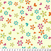Anti-Pill Florals On Cream Fleece F1255