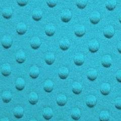 Turquoise Minky Dimple Dot Fur