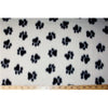 Paw Prints Med White Fleece F997