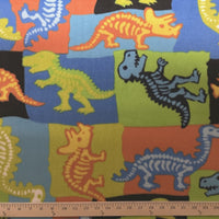 Anti-Pill Dinosaur Fossils Fleece 10-B
