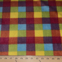 Premium Anti-Pill Bright Plaid Fleece 112
