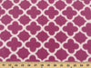 Anti Pill Quatrefoil Fuchsia Fleece 123