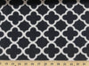 Anti Pill Quatrefoil Black Fleece 125