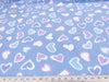 Anti-Pill Hearts on Blue Fleece 12B