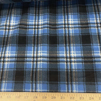 Premium Anti-Pill Blue Plaid Fleece F202