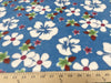 Anti-Pill Hawaiian Floral Hibiscus Turquoise Fleece 297