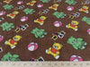 Anti-Pill Teddy Bears on Brown Fleece 299