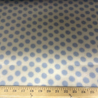 Anti-Pill Polka Dots Blue Fleece 423