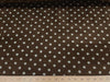 Anti Pill Chocolate Blue Dots Fleece A1