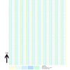 Anti-Pill Blue Yellow Pink Stripes Fleece F615