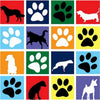 Anti-Pill Dogs Paws Boxed Fleece F1337