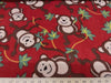 Anti-Pill Monkey On Red Fleece 301