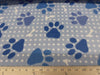Anti Pill Polka Dot Blue Paws Fleece 203