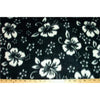 Anti-Pill Classic Black Hibiscus Fleece F521