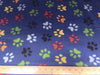 Premium Anti-Pill Paws On Blue Fleece NF-1
