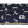 Anti Pill Dogs On Navy Fleece F1528