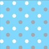 Anti Pill Simply Dots Blue Grey Fleece F1463
