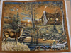 Anti-Pill Real Tree Deer Cabin Fleece Panel