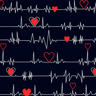 Premium Anti-Pill Heartbeat Fleece F1451