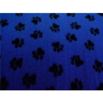 Paw Prints Med Blue Fleece F996