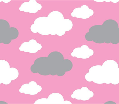Premium Anti-Pill Dreamy Clouds Pink Fleece F1468