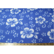 Classic Light Blue Hibiscus Fleece F523