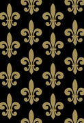 Anti-Pill Fleur De Lis Gold Fleece F1301