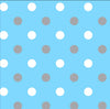 Premium Anti-Pill Simply Dots Blue Grey Fleece F1463