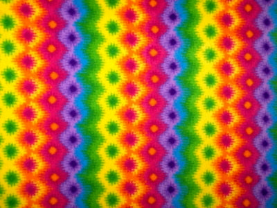 Anti-Pill Rainbow Stripes Fleece F609