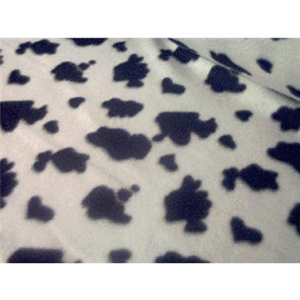 Cow Spots Black Fleece F954