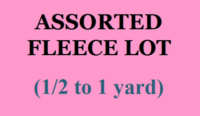 25+ Yards Discount Assorted Fleece Lot (1/2 to 1 yard)
