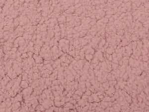 Dusty Pink Minky Sherpa Lambs Wool