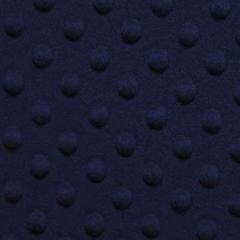 Navy Blue Minky Dimple Dot Fur