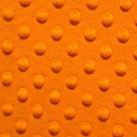 Orange Minky Dimple Dot Fur