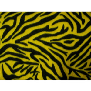Zebra Black Yellow Fleece F276